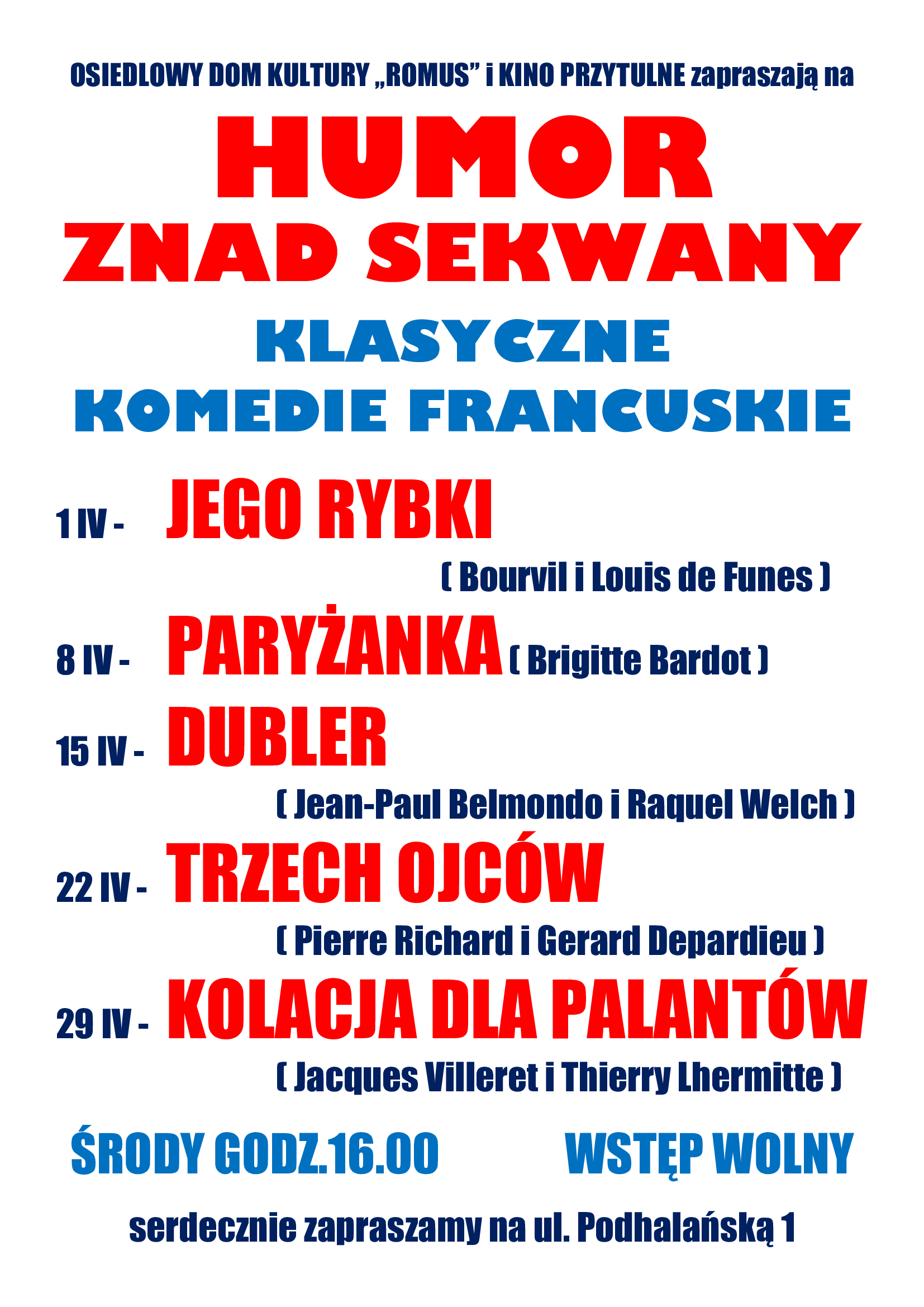 Romus projekcje kwiecień